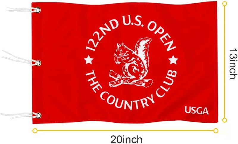 2BUT Red USGA Golf Pin Flag, 20" L x 13" H, Double-Sewn 600D Nylon, Miniature Pin Flag with Grommets, Perfect for Indoor/Outdoor/Backyard/Garden/Putting Green/Golf Training Course/Driving Range - Image 2